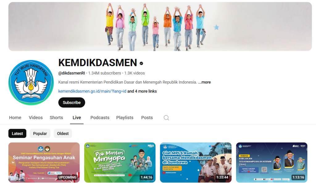 Webinar gratis pendidikan SD